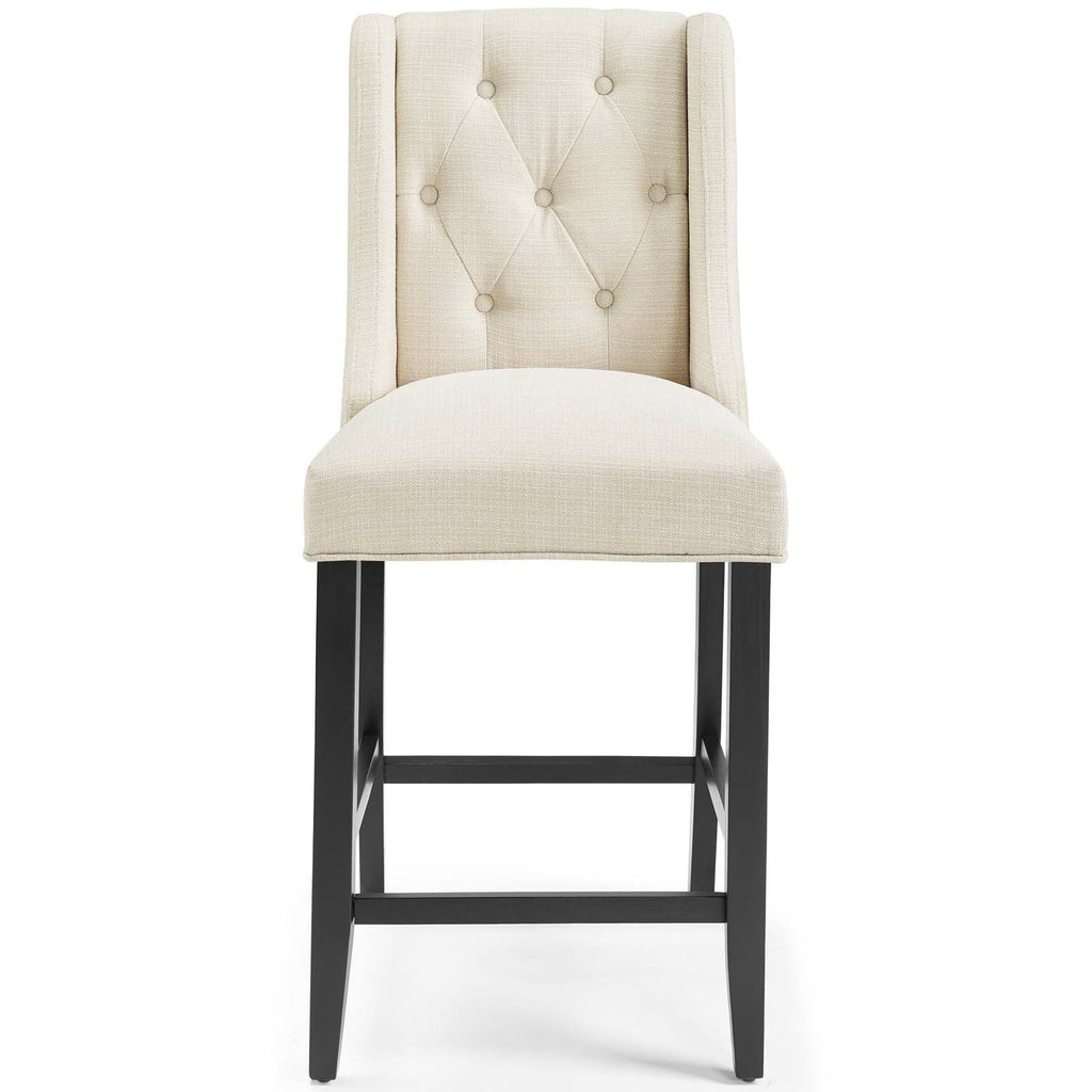 Baronet Upholstered Fabric Counter Bar Stool Set of 2 by Modway