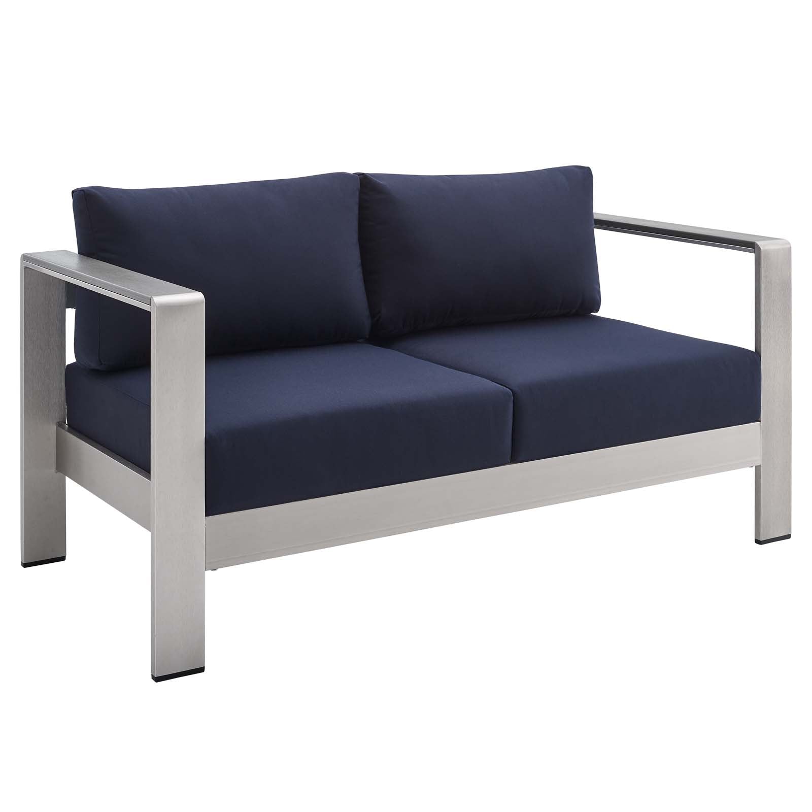 Shore 3 Piece Sunbrella¨ Fabric Outdoor Patio Aluminum Set by Modway