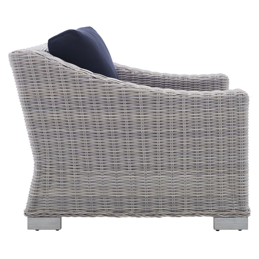 Conway 5-Piece Sunbrella¨ Outdoor Patio Wicker Rattan Furniture Set by Modway