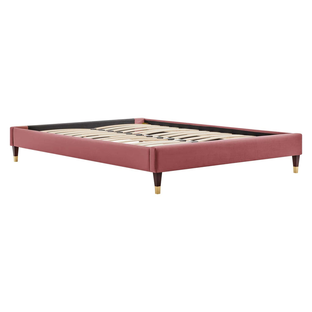 Elise Performance Velvet King Platform Bed by Modway