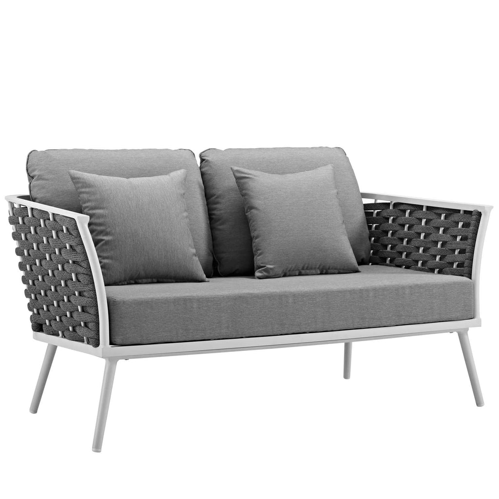 Stance 5 Piece Outdoor Patio Aluminum Sectional Sofa Set by Modway