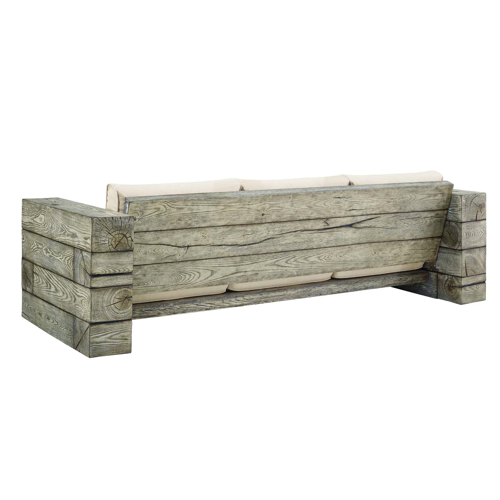 Manteo Rustic Coastal Outdoor Patio Sunbrella¨Sofa by Modway