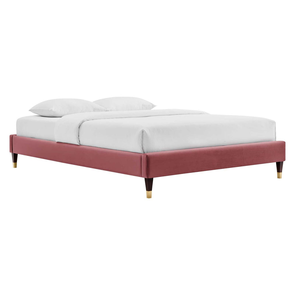 Elise Performance Velvet Twin Platform Bed by Modway