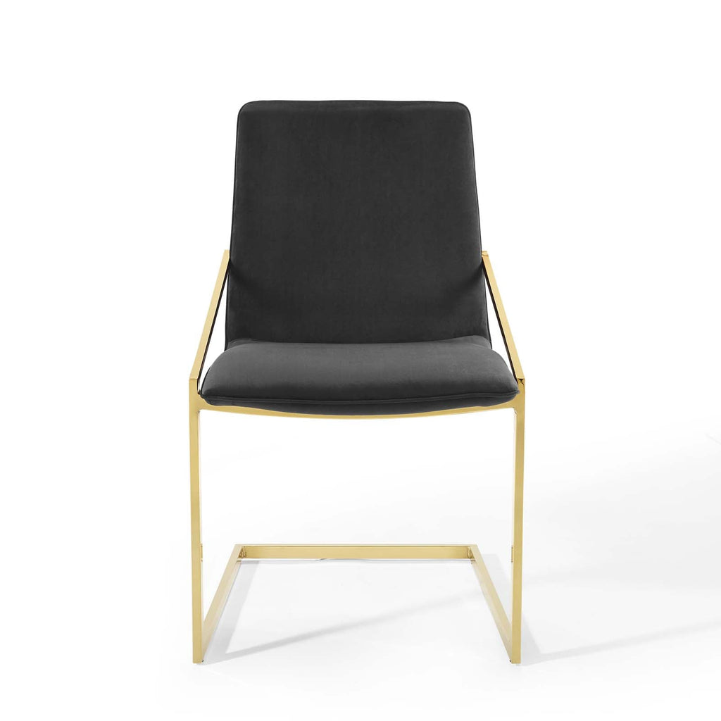 Pitch Performance Velvet Dining Armchair Set of 2 by Modway