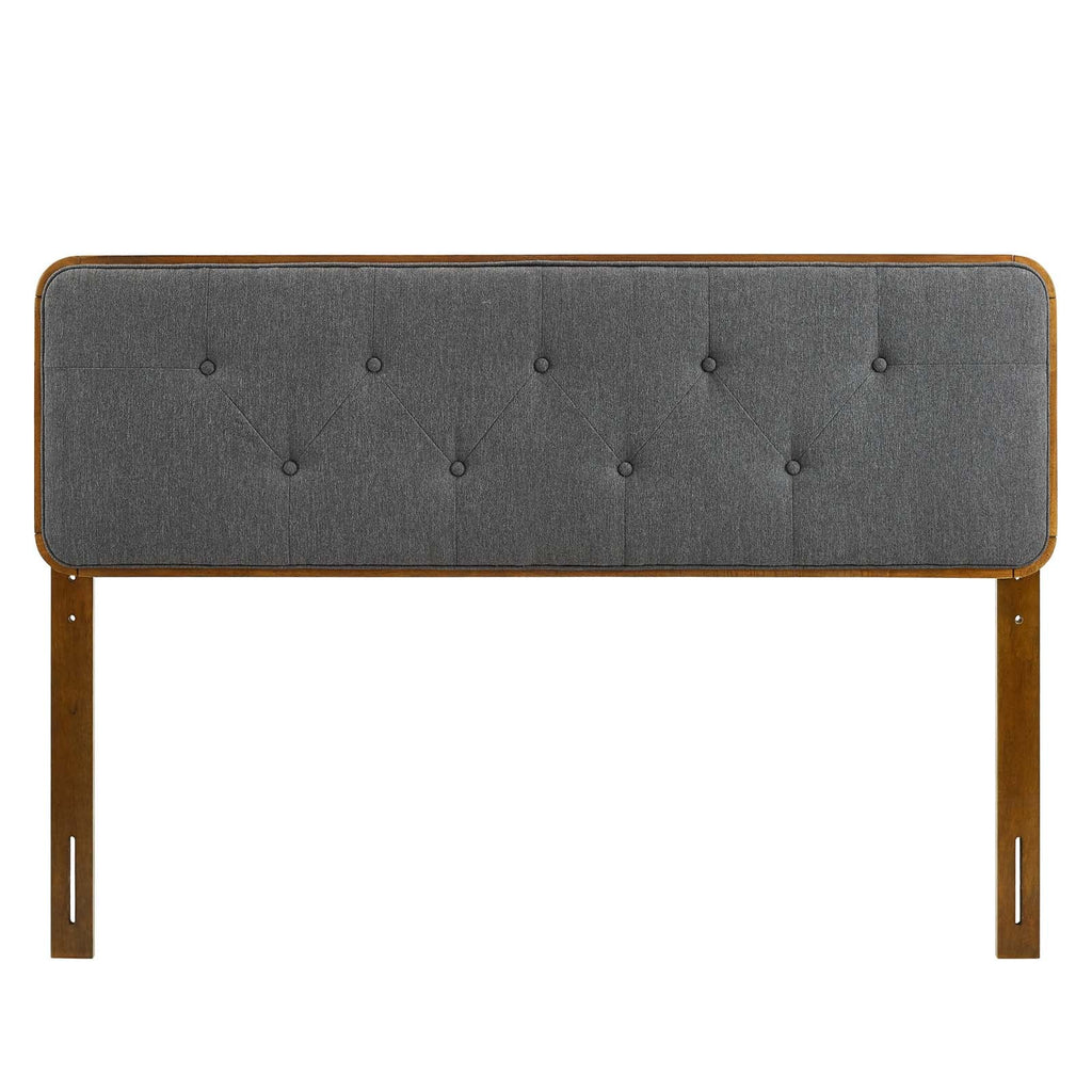 Collins Tufted Fabric and Wood King Headboard by Modway