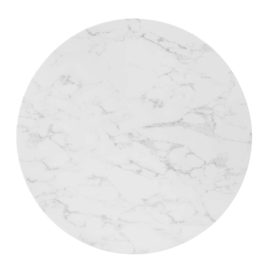Zinque 36" Artificial Marble Dining Table by Modway