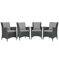 Sojourn 4 Piece Outdoor Patio Sunbrella¨ Dining Set by Modway