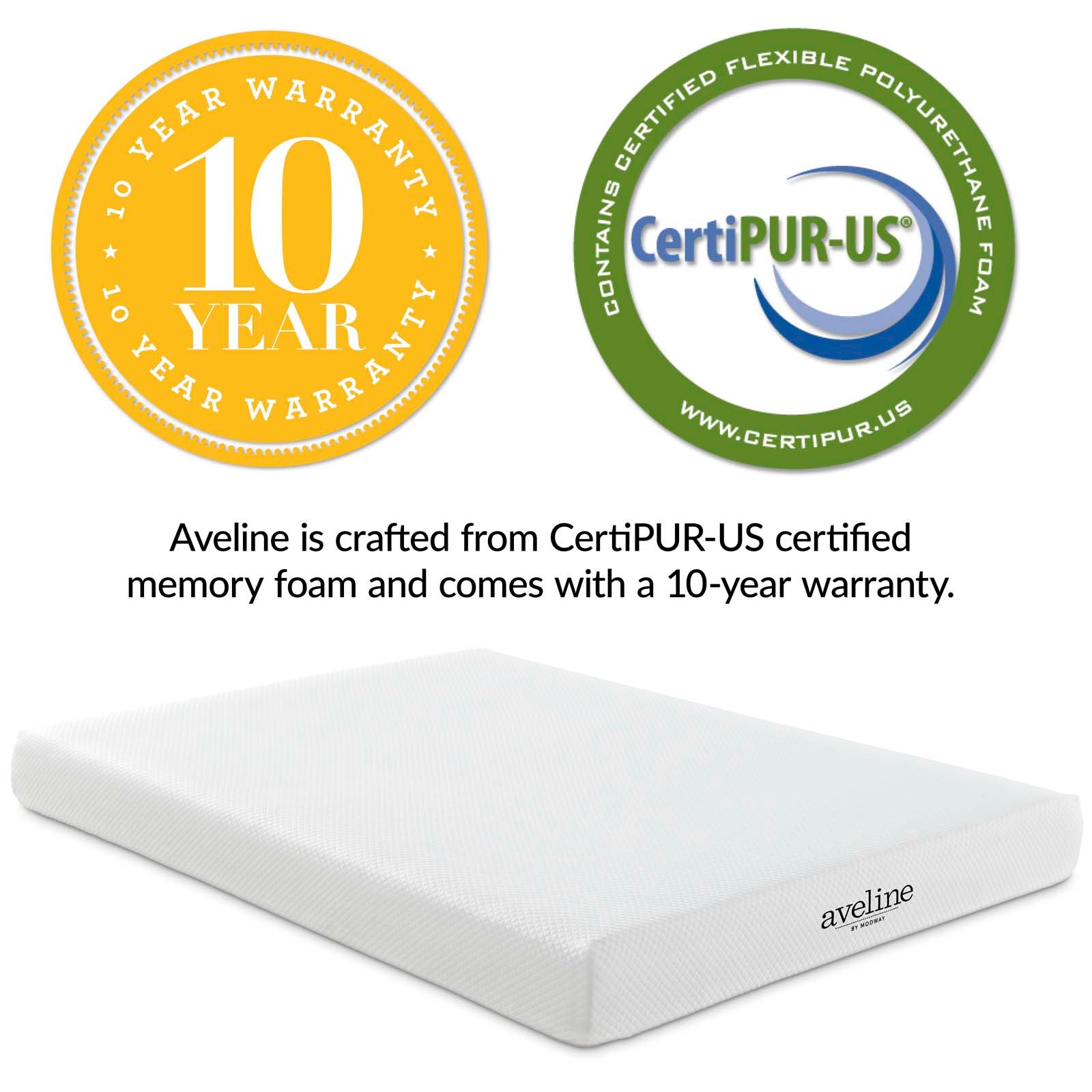 Aveline 8" Queen Mattress by Modway