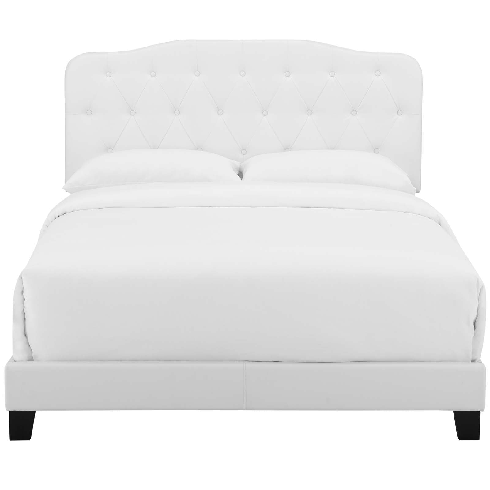 Amelia Faux Leather Queen Bed by Modway