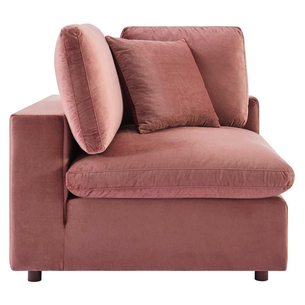Commix Down Filled Overstuffed Performance Velvet 4-Seater Sofa by Modway