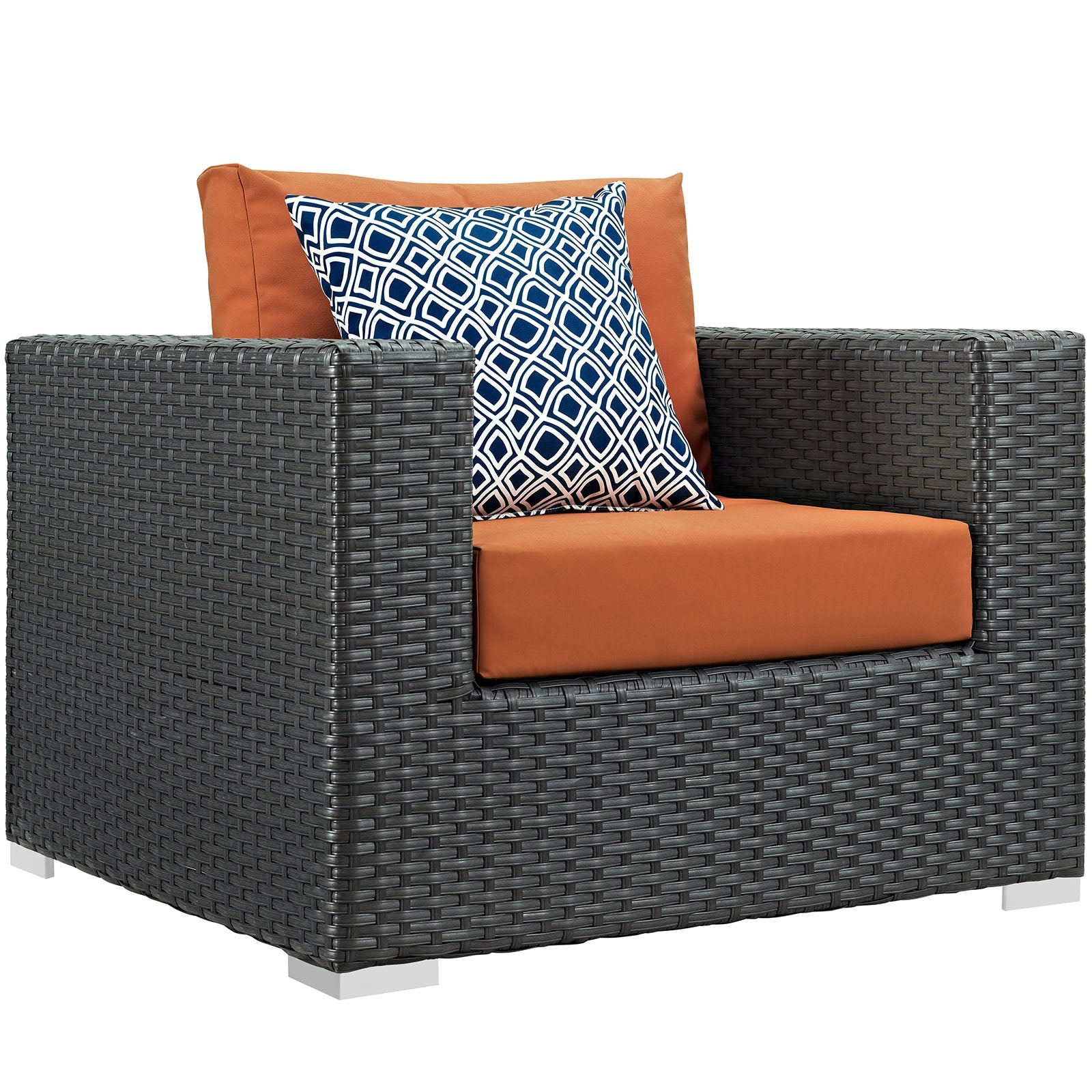 Sojourn 3 Piece Outdoor Patio Sunbrella¨ Sectional Set by Modway