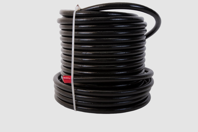 Aeromotive 6an PTFE S/S Braided Hose 20ft Black Jacketed 15336