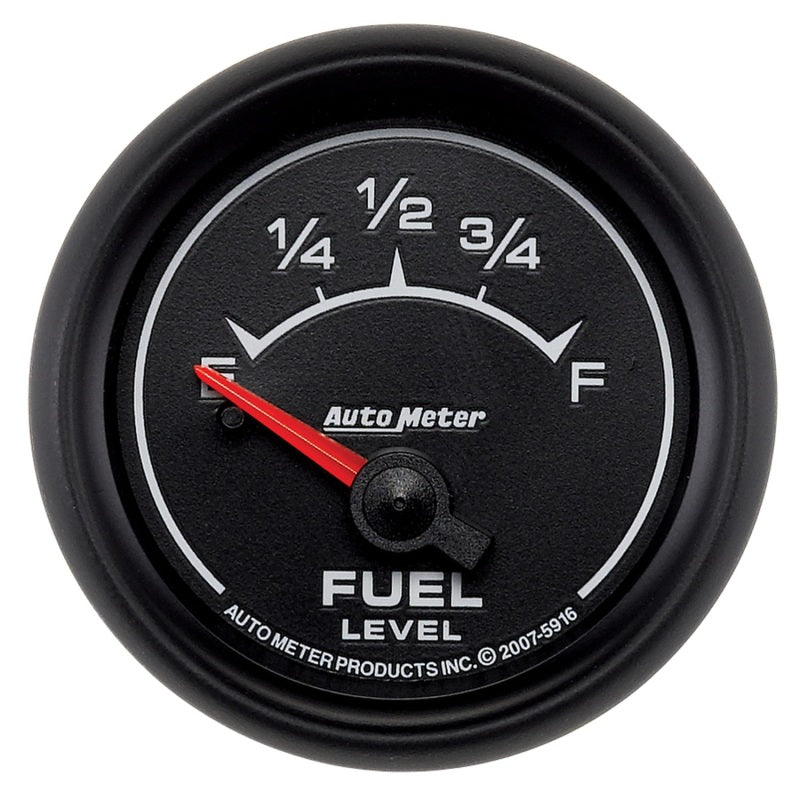 AutoMeter Gauge Fuel Level 2-1/16in. 240 Ohm(e) to 33 Ohm(f) Elec Es 5916