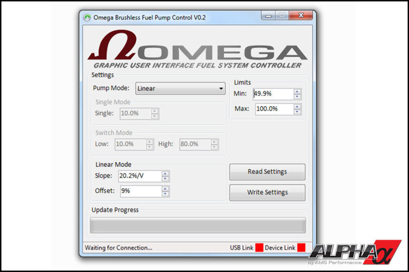 AMS ALPHA Performance Brushless Fuel Pump Controller Kit - Updated V0.03 Software/Firmware ALP.07.07.0010-5