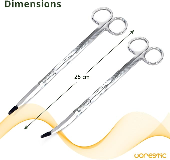 6Pcs Aquascape Tools, Terrarium Tools, Aquarium Kit with Stainless Steel Aquarium Tweezers Extra Long, Aquarium Scissors, Algae Scraper, and Spatula - Aquascaping Tools Set for Maintenance - PhishStones Products