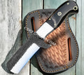 7" Handmade Cowboy Bull cutter knife with leather sheath - PhishStones Products