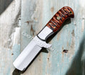7" Handmade Cowboy Bull cutter knife with leather sheath - PhishStones Products