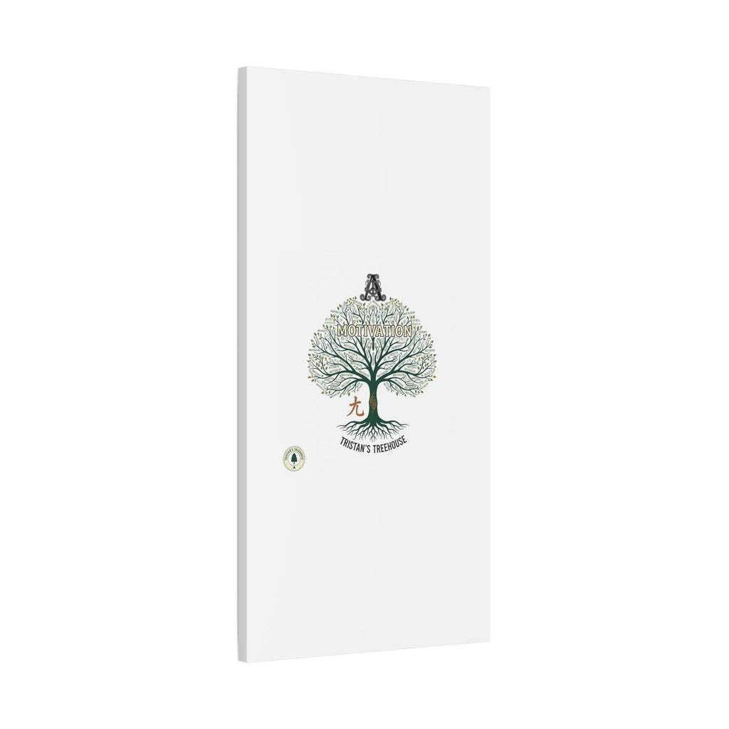 Handwritten Doodle Tree Canvas | Matte Stretched Wall Art