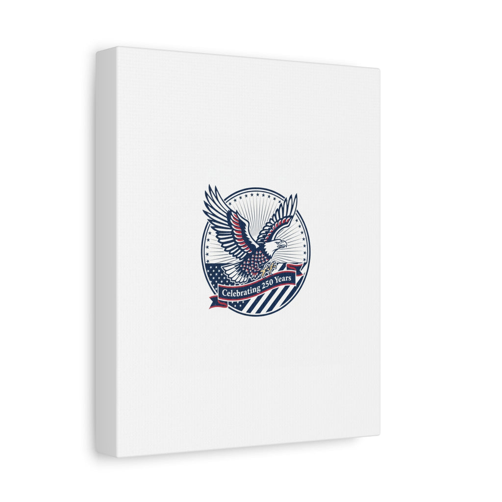 250th Anniversary Eagle Emblem Canvas | Semiquincentennial Americana