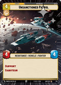 Unsanctioned Patrol (724) (Hyperspace Foil) (724) [Ashes of the Empire]