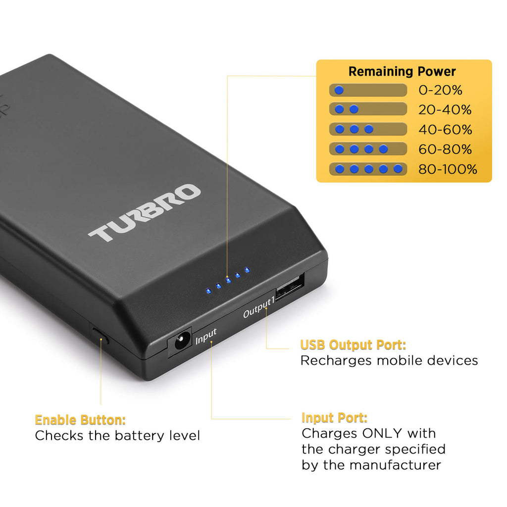 AirSupply MS12 Replacement Battery, 19,200mAh Rechargeable, 50-Hour Runtime