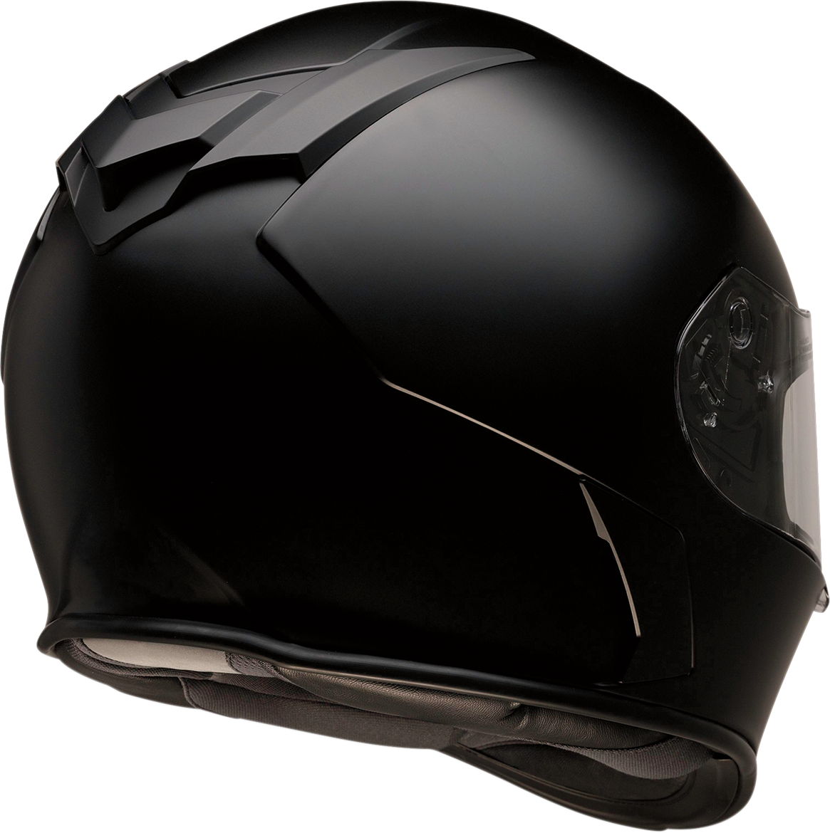 Z1R, Z1R Warrant Helmet - Flat Black, XL | Polycarbonate Shell, Sun Visor & Ventilation