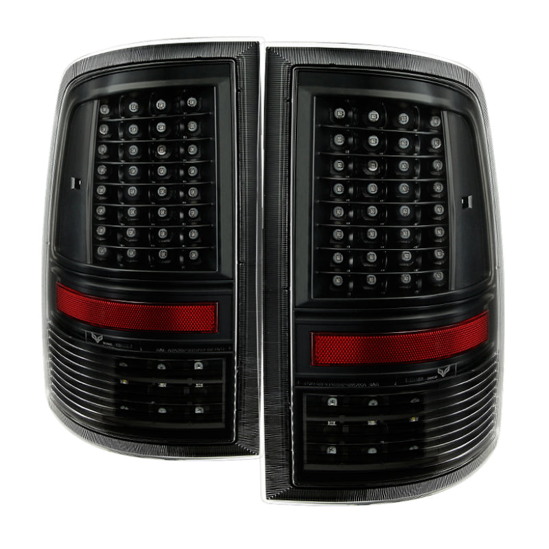 SPYDER xTune Dodge Ram 1500 09-14 - Incandescent Only C Shape LED Tail Lights- Black ALT-JH-DR09-LED-CS-BK 9036378