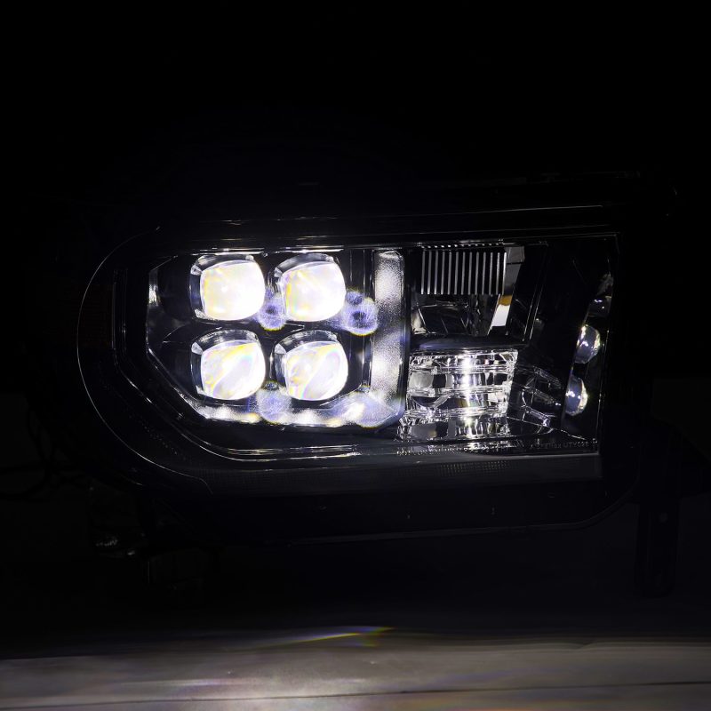 AlphaRex 07-13 Toyota Tundra NOVA LED Proj Headlights Alpha-Black w/Activ Light/Seq Signal/DRL 880820 *Discontinued