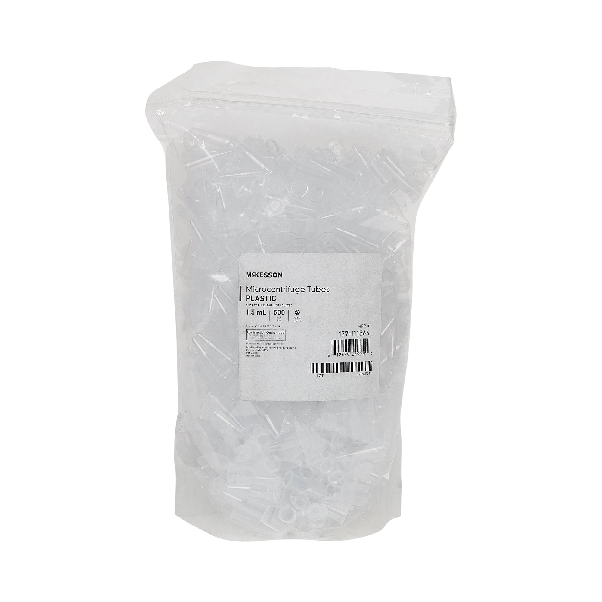 McKesson Conical Bottom Microcentrifuge Tube, 1.5 mL 177-111564