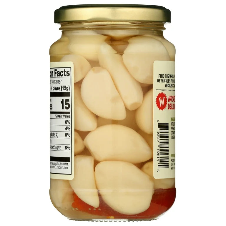 Wickles Wicked Garlic Pickles, Case of 6, 12 Fl Oz Jars