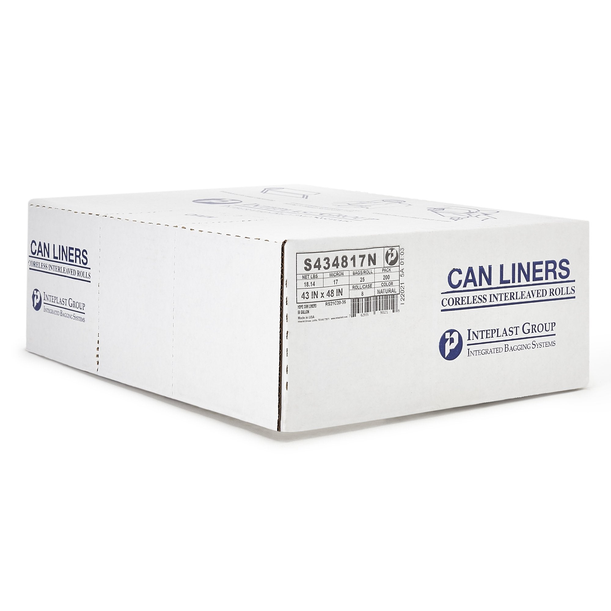 McKesson Extra Heavy Duty Trash Bag, Clear, 56 gal. S434817N