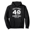 Funny Soccer 40Th Birthday 40 Years Old Hoodie - Unique Graphic for Adults