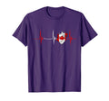 Canadian Flag Heartbeat Ekg Pulse T-Shirt - Minimalist Print Unisex