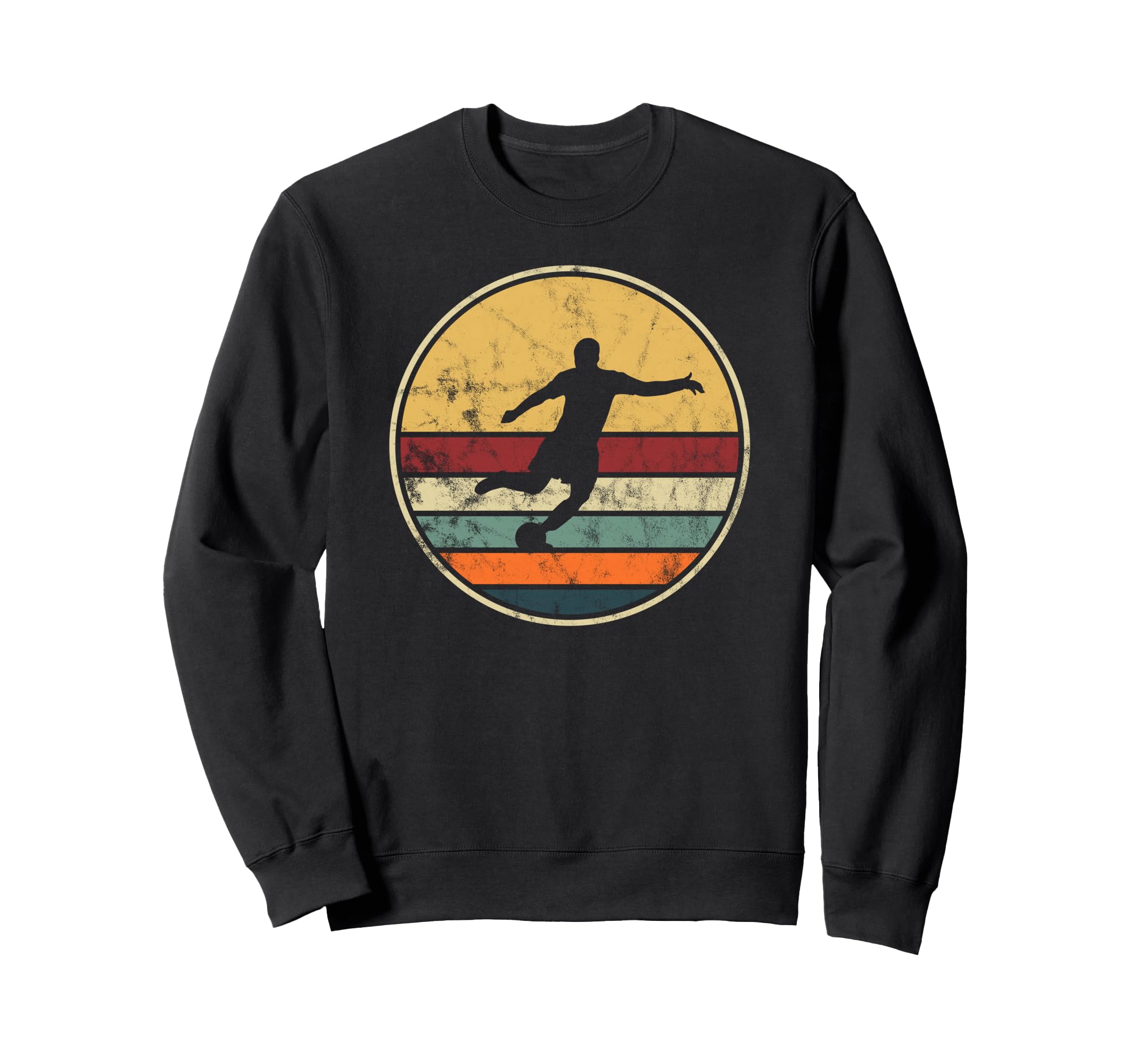 Soccer Player Distressed Football Sweatshirt - Custom Art Print Unisex