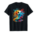 Soccer Ball Splash Football Player Team T-Shirt - Novelty Apparel Unisex
