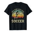 Just Who Loves Soccer Funny Soccer T-Shirt - Custom Art Print Men Women