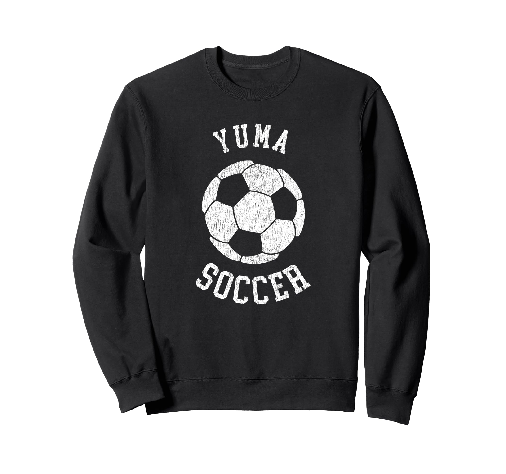Yuma Soccer Distressed 90S Sweatshirt - Casual Everyday Wear for Adults