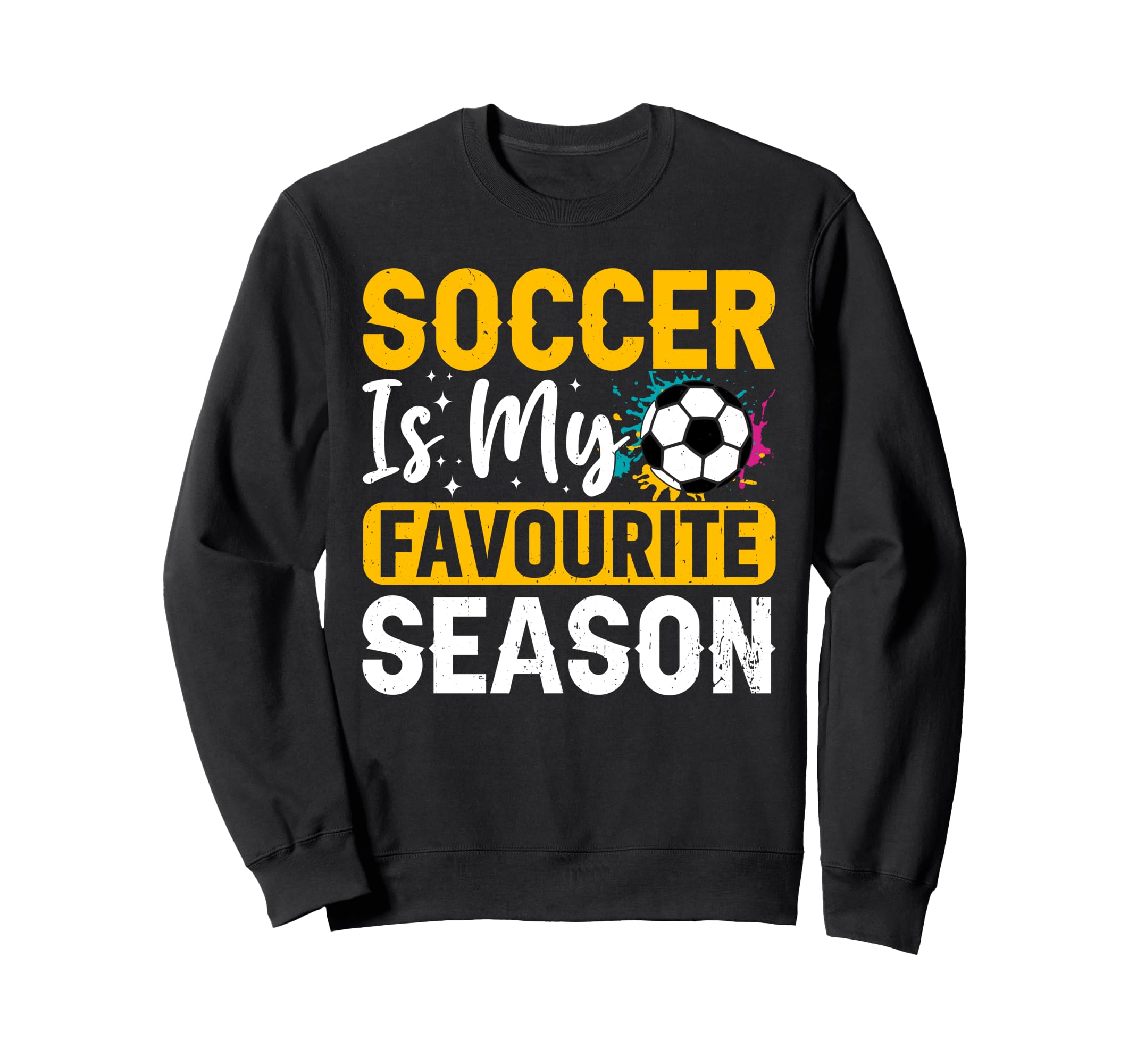 Soccer Favourite Season Sweatshirt - Casual Everyday Wear for Adults