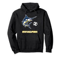 Swordfish Soccer Football Ball Sports Hoodie - Streetwear Style for Adults