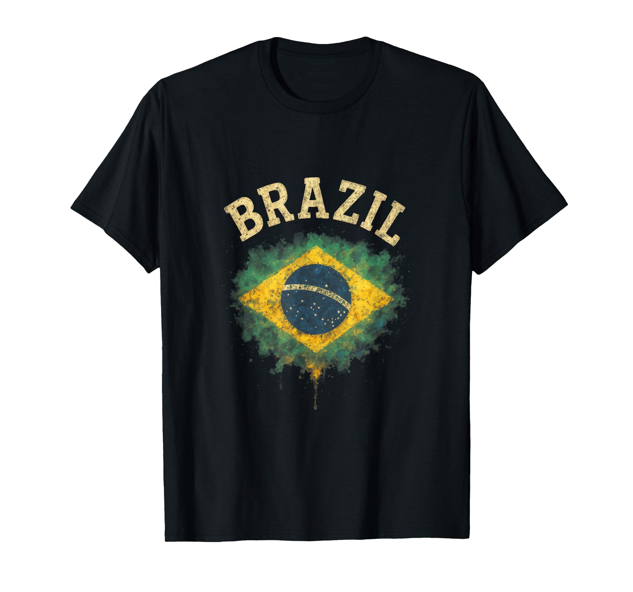 Brazil Flag Soccer Fans T-Shirt - Fun Novelty Design Men Women