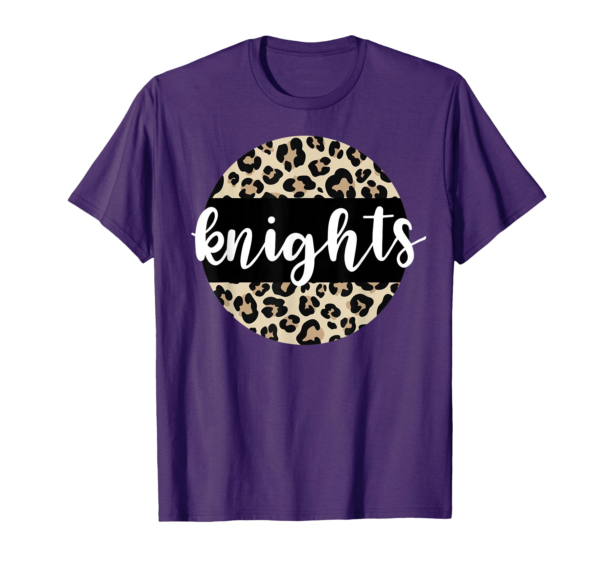 Leopard Knights Team Mascot School T-Shirt - Aesthetic Graphic Unisex