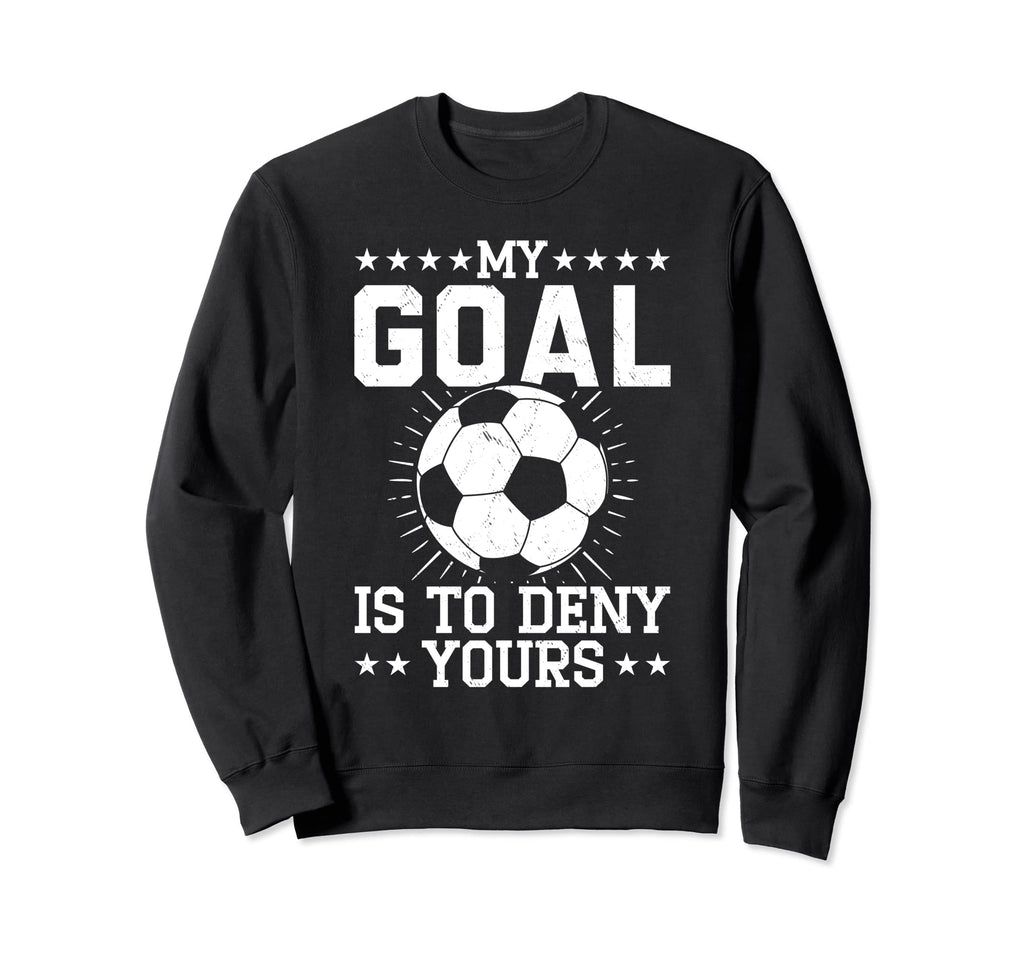 Defense Soccer Goalie Ball Sports Sweatshirt - Trendy Graphic Unisex