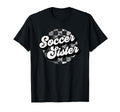Soccer Sister Checkered Funny T-Shirt - Casual Everyday Wear for Adults