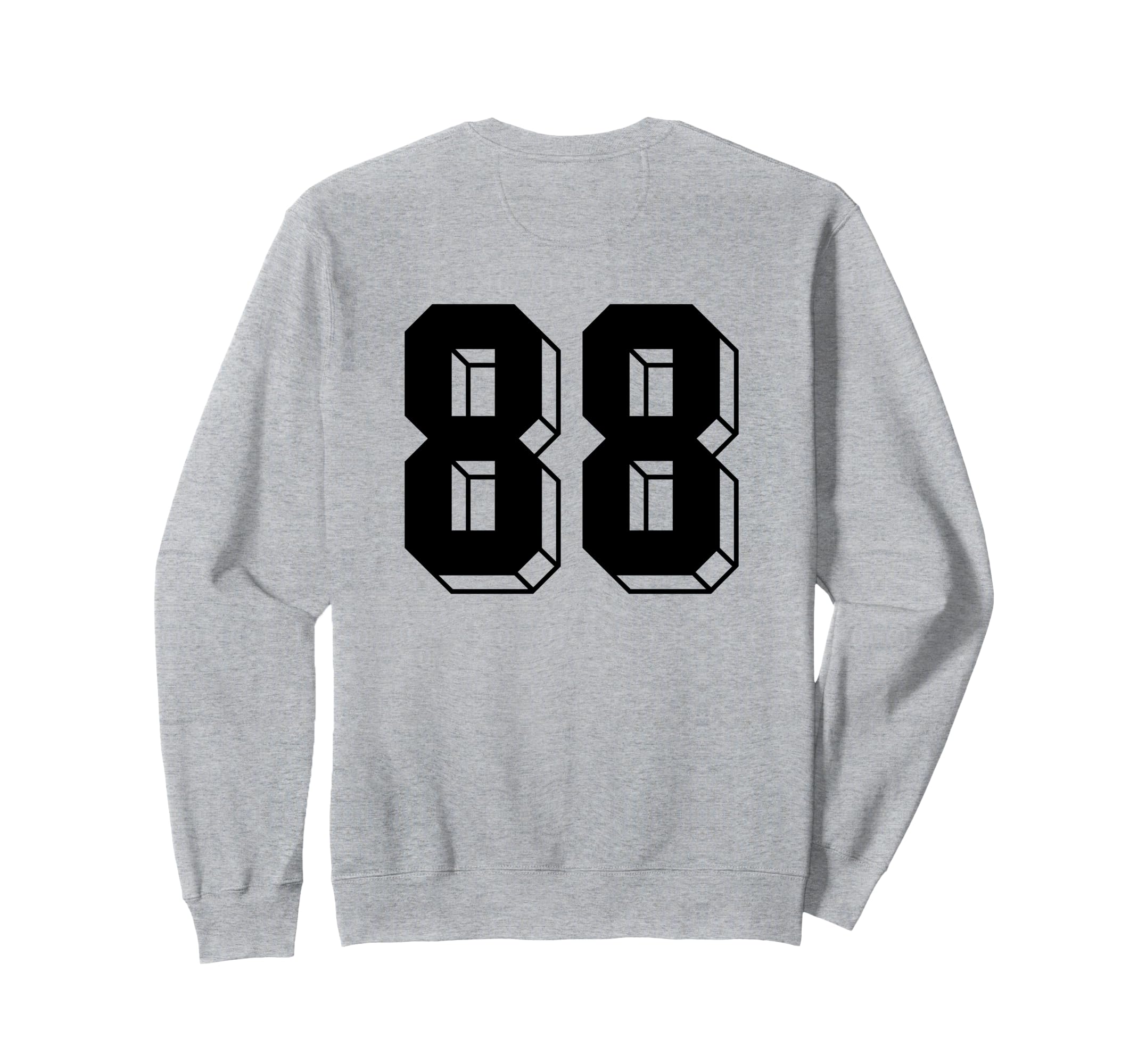 Number 88 Backside 80S 90S Team Sweatshirt - Trendy Graphic for Adults
