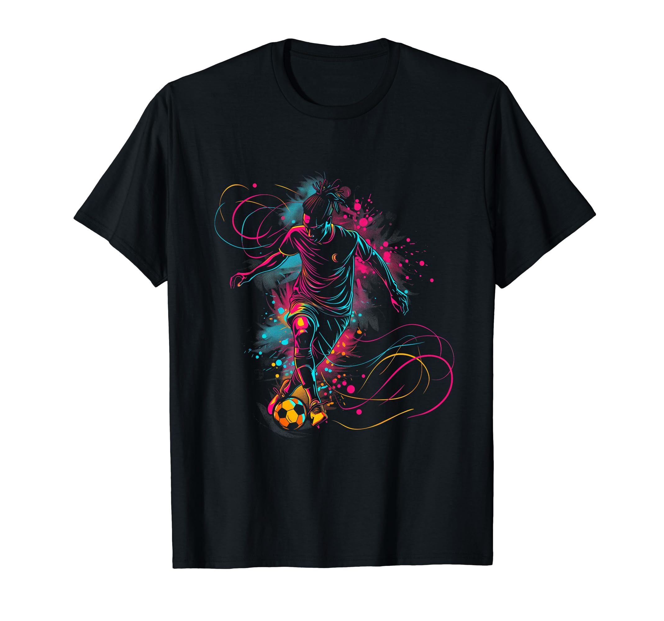 Soccer Player Sports T-Shirt - Minimalist Print Unisex