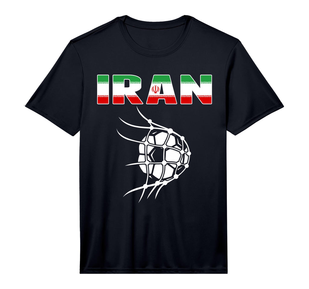 Iran Soccer Ball Net Goal Support T-Shirt - Streetwear Style Men Women