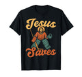 Ice Hockey Goalie Goalkeeper Jesus T-Shirt - Casual Everyday Wear Unisex