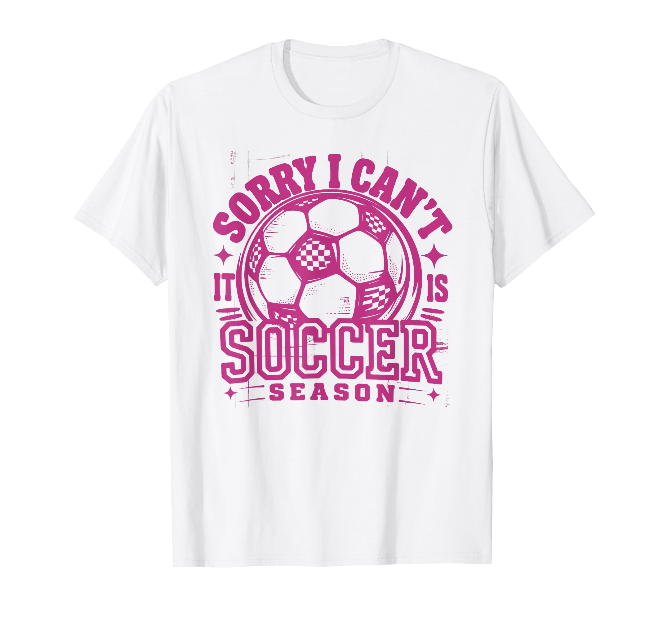 Sorry I Cant Soccer Mommy Mama Soccer T-Shirt - Novelty Apparel for Adults