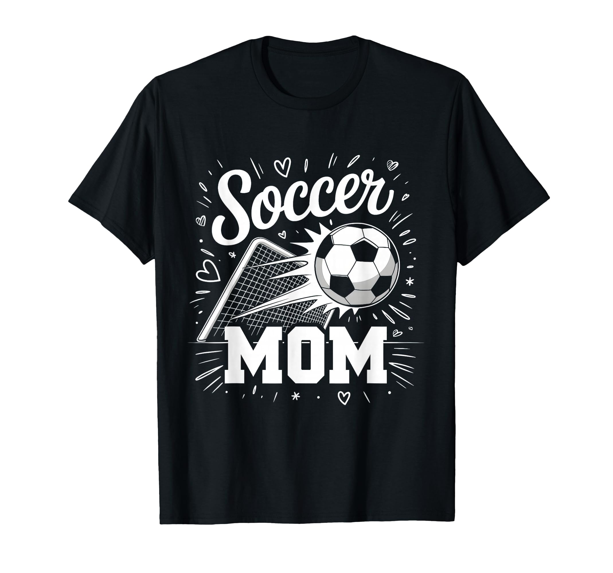 Soccer Mom Heart Family Mothers Day T-Shirt - Aesthetic Graphic for Adults