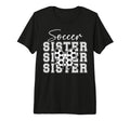 Soccer Sister Coquette Sister Soccer T-Shirt - Aesthetic Graphic Men Women